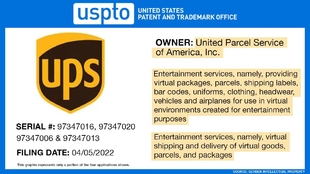 美国物流公司ups已提交元宇宙相关的商标申请