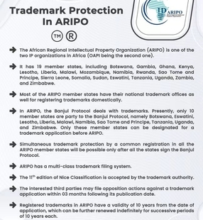 非洲地区知识产权组织（ARIPO）商标注册：