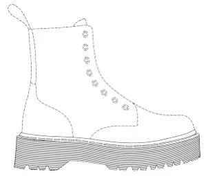 产品鞋子的外形注册成美国商标