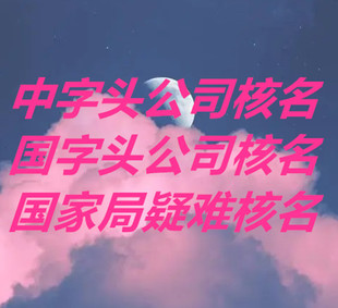 中字头公司注册国字头公司注册费用
