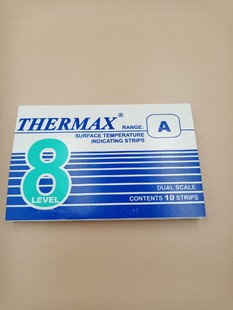 测温纸 8A：37℃-65℃ 英国THERMAX热敏试纸温度纸TMC 每本10张