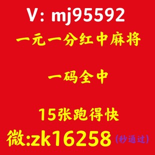 必看教程红中麻'将'群一元一分2023已更新（实时/热点）