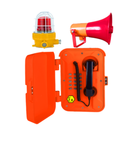 矿井专用抗噪声光广播音电话 防水扩音广播电话机 
