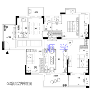 顺德陈村电脑cad制图SW设计北滘伦教室内设计全屋定制3d建模