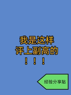 这样准备资料,不信副高评不下来