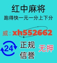 一元一分红中麻将跑得快的加我进群